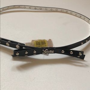 Guess Black Patent Stud Belt large New